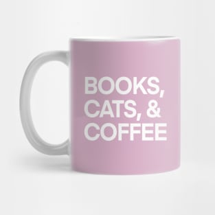 Books, Cats, and Coffee Mug